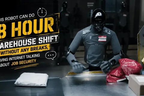 This robot can do 8 hour warehouse shift without any breaks, leaving internet talking about job security