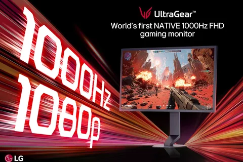 LG UltraGear 24.5′′ world’s first native 1000Hz FHD gaming monitor unveiled