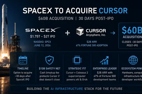 SpaceX's $60B Post-IPO Bet: Inside the Plan to Acquire AI Coding Giant Cursor