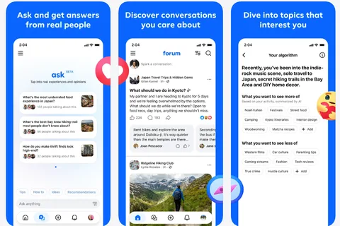 Meta quietly launches a new Reddit-like app called Forum