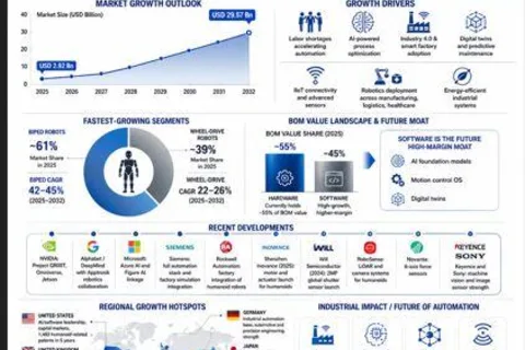 Humanoid Robots Market to Surge from USD 2.92 Bn to USD 29.57 Bn