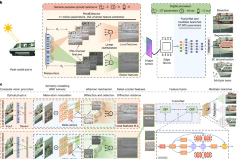 Optical metasurfaces for general vision processing on the edge