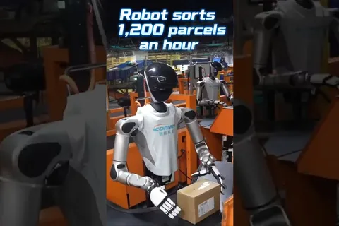 China’s Humanoid Robots Sort 1,200 Postal Packages Per Hour