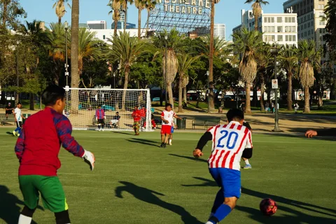 Soccer in MacArthur Park