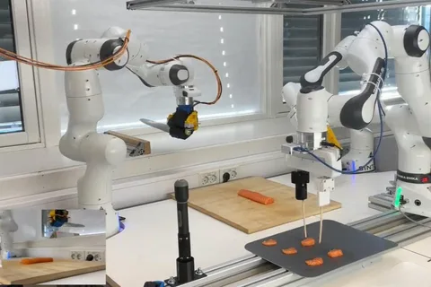Three Arms, One Salmon: This AI-Trained ‘Sashimi-Bot’ Can Slice and Serve Raw Fish