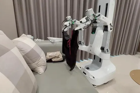 I hired a humanoid robot to help clean my home. An auntie did most of the chores