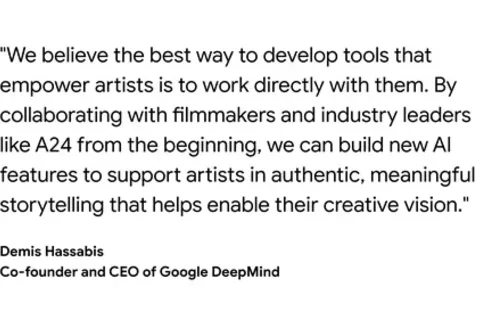 Google DeepMind and A24 announce first-of-its-kind research partnership